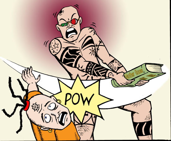 Spider vs. The Combat Krishna